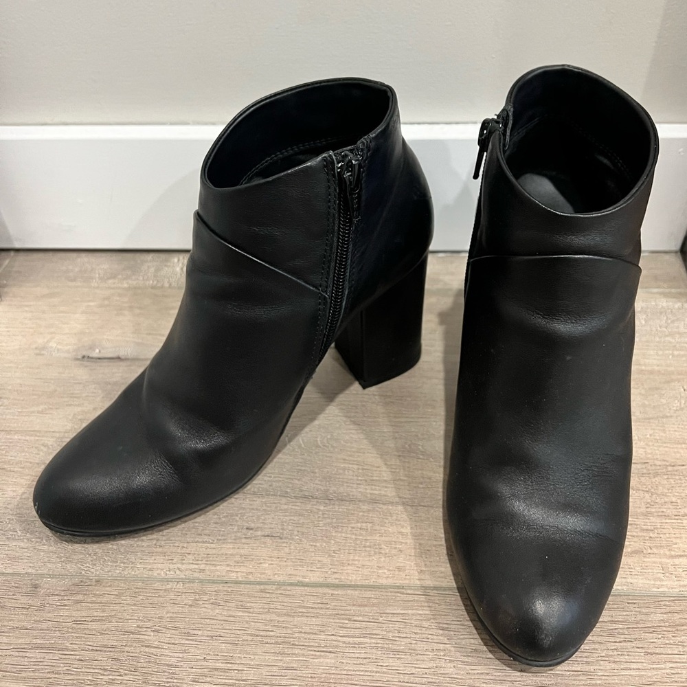 Steve Madden Juliet Black Heeled Boots Size 6